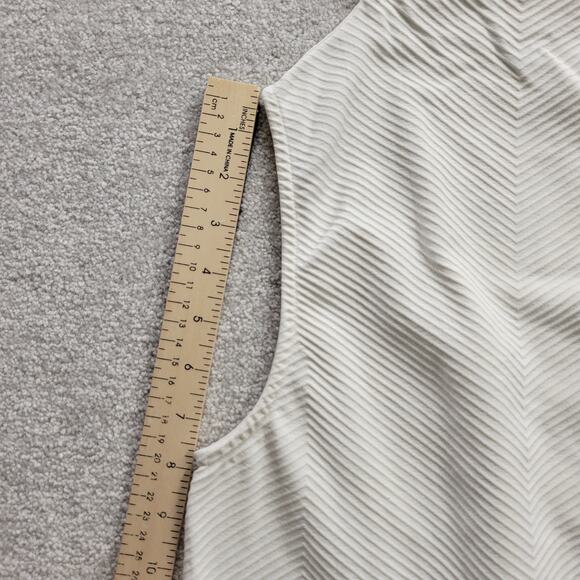 Athleta Flurry Ribbed Sleeveless White Tank Top Women’s Size XS Activewear - Picture 6 of 6